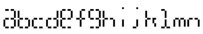 SixteenSegments Font LOWERCASE