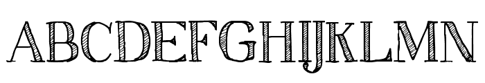 Sketch Serif Font UPPERCASE