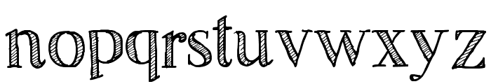 Sketch Serif Font LOWERCASE