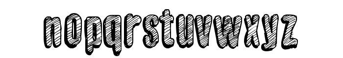 Sketch Wall Font LOWERCASE