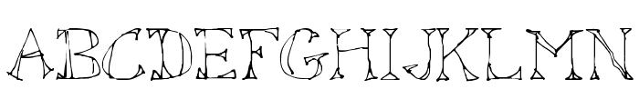 Sketched Out Font UPPERCASE