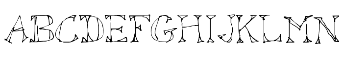 Sketched Out Font LOWERCASE