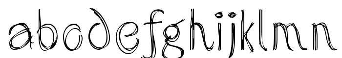 SketchedAlphabet Font LOWERCASE