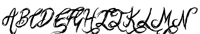 Sketchy Script Font UPPERCASE