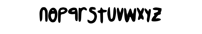 Skipping_Stones Font LOWERCASE