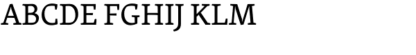 Skolar Regular Font UPPERCASE