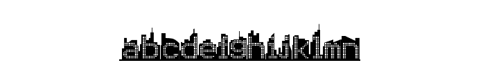 Skyline Font LOWERCASE