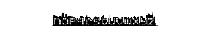 Skyline Font LOWERCASE