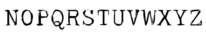 skullTypeWr00 Font UPPERCASE