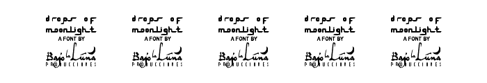 SL Drops Of Moonlight Font OTHER CHARS