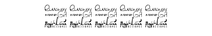 SL Runaway Girl Font OTHER CHARS