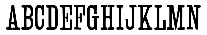 Slab Serif HPLHS Font UPPERCASE