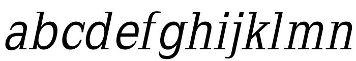 SlabRomana-Oblique Font LOWERCASE