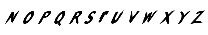 Slantalic Font UPPERCASE