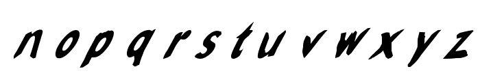 Slantalic Font LOWERCASE