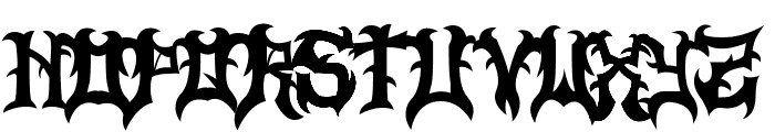 Slayer Dragon Font UPPERCASE