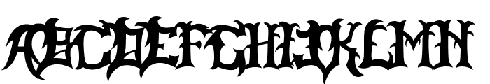 Slayer Dragon Font LOWERCASE