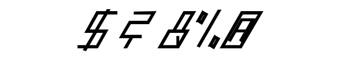 slantedITALICshift-Black Font OTHER CHARS