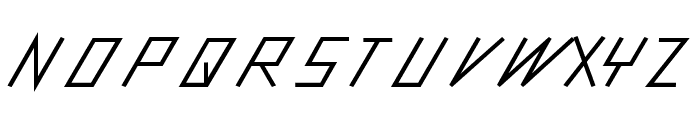 slantedITALICshift-Black Font UPPERCASE