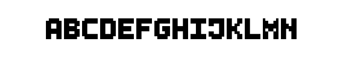Small Bold Pixel-7 Font UPPERCASE