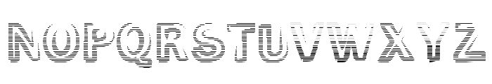Smoke-Rasterized-Medium Font UPPERCASE