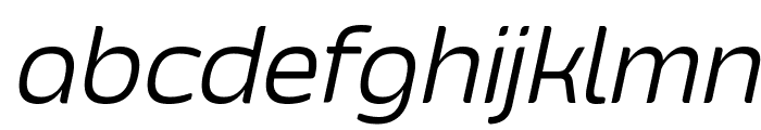 Smoolthan Thin-Italic Font LOWERCASE