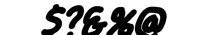 Smoothie ExtraBold Italic Font OTHER CHARS
