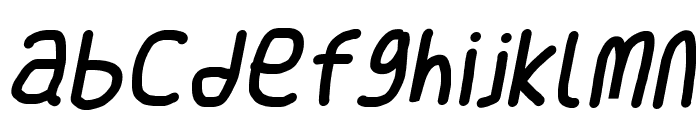 Smoothie Italic Font LOWERCASE