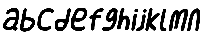 Smoothie SemiBold Italic Font LOWERCASE