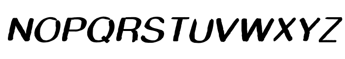 Smudge Stick Oblique Font UPPERCASE