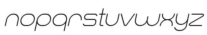 Smush Light Italic Font LOWERCASE