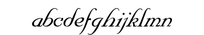 SNC Script Italic Font LOWERCASE
