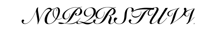 Snell Roundhand Script Std Bold Font UPPERCASE