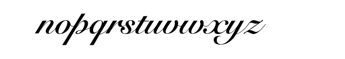 Snell Roundhand Script Std Bold Font LOWERCASE