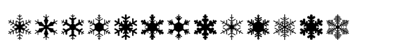 Snowflake Assortment Regular Font UPPERCASE