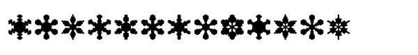 Snowflake Assortment Regular Font LOWERCASE