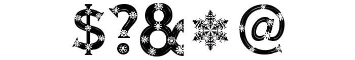 Snowflake Letters Font OTHER CHARS