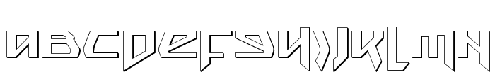 Snubfighter 3D Font UPPERCASE