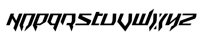 Snubfighter Condensed Italic Font LOWERCASE