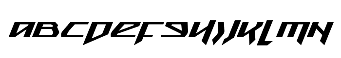 Snubfighter Expanded Italic Font UPPERCASE