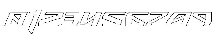 Snubfighter Outline Italic Font OTHER CHARS