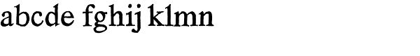 SoftTimes Roman Font LOWERCASE