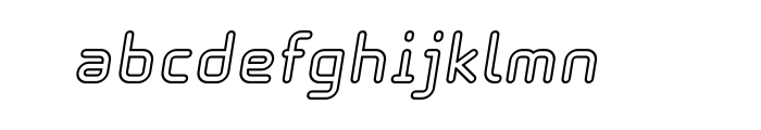 Solaris Inline Oblique OT Font LOWERCASE