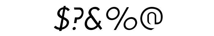 Solothurn-Oblique Font OTHER CHARS