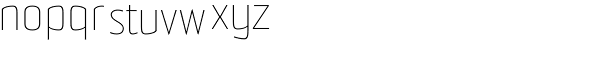 Sommet Thin Font LOWERCASE