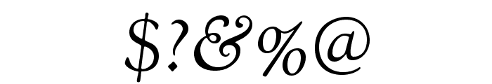 Sorts Mill Goudy Italic Font OTHER CHARS