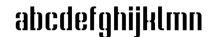 Soupertrouper Stencil Font LOWERCASE