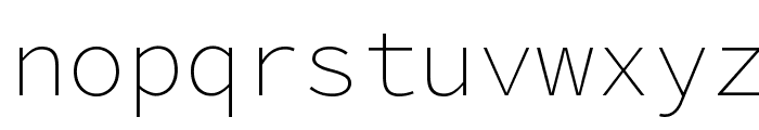 Source Code Pro ExtraLight Font LOWERCASE