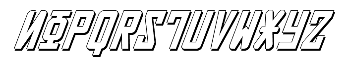 Soviet 3D Italic Font UPPERCASE