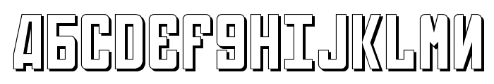 Soviet 3D Font UPPERCASE
